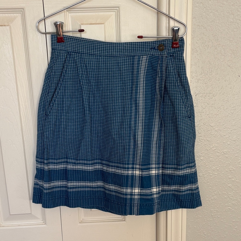 Liz Claiborne Blue Plaid Women's Skort- Vintage